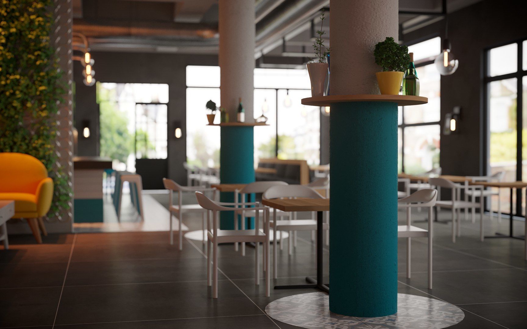 Vol 10 Collection coffeeshop and Restaurant 3D model_112