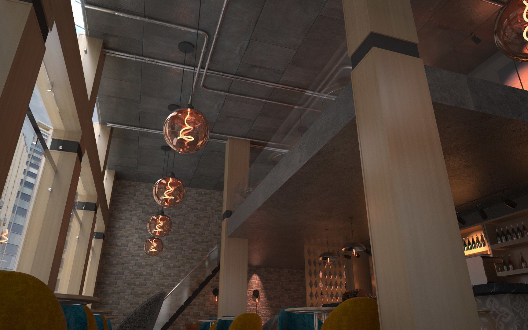 Vol 10 Collection coffeeshop and Restaurant 3D model_51