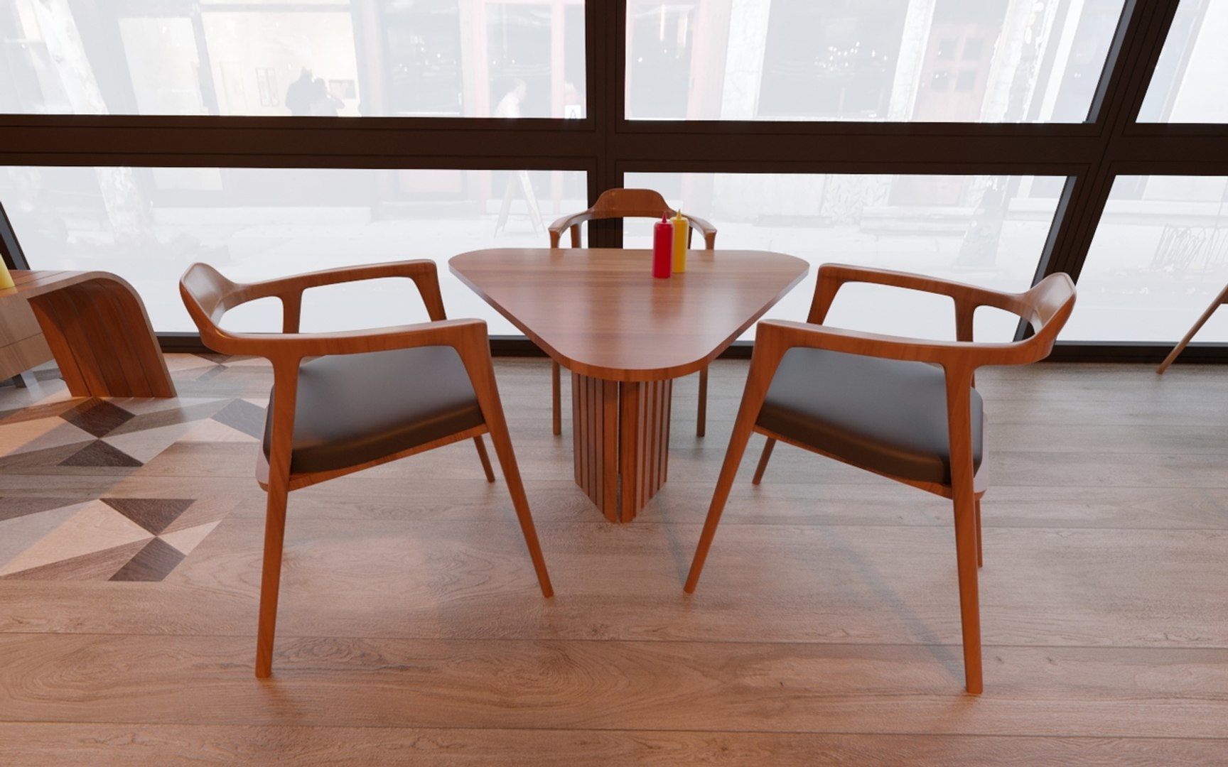 Vol 10 Collection coffeeshop and Restaurant 3D model_35