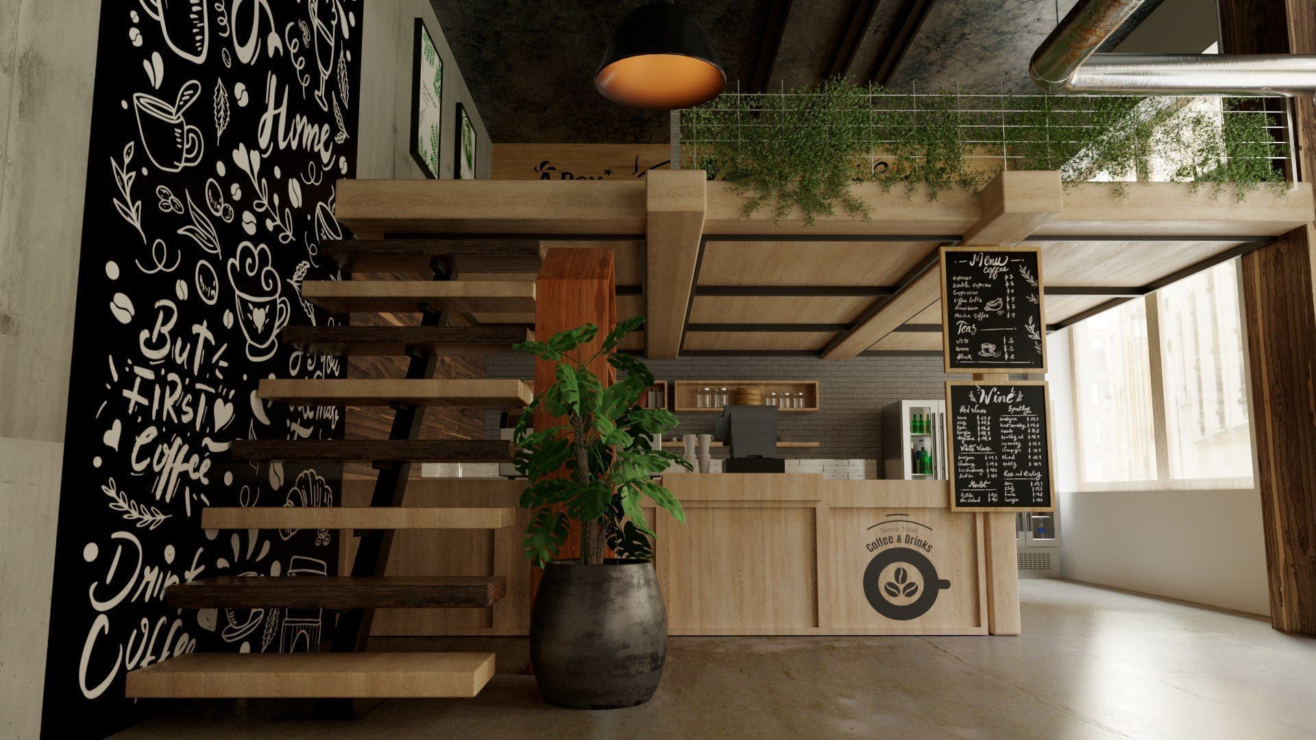 Vol 10 Collection coffeeshop and Restaurant 3D model_14