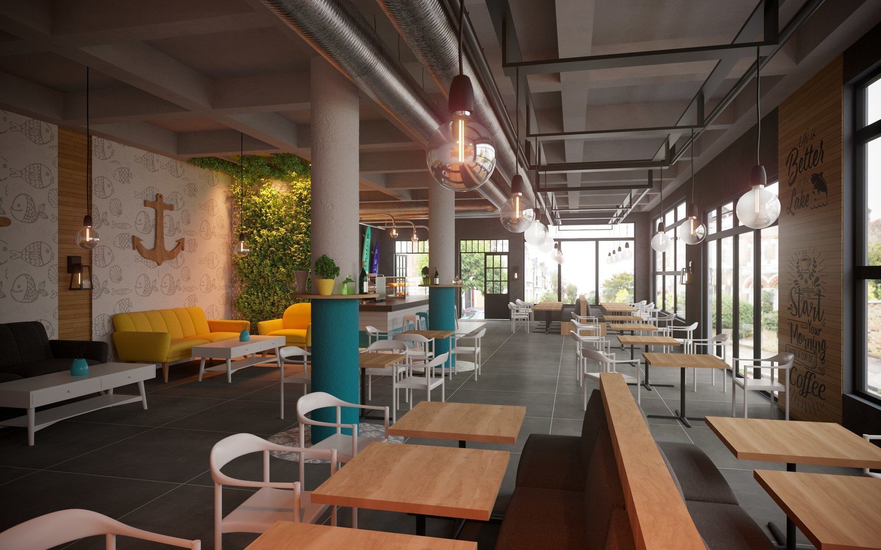 Vol 10 Collection coffeeshop and Restaurant 3D model_103