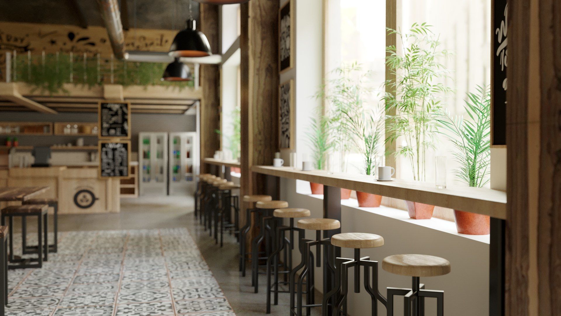 Vol 10 Collection coffeeshop and Restaurant 3D model_5