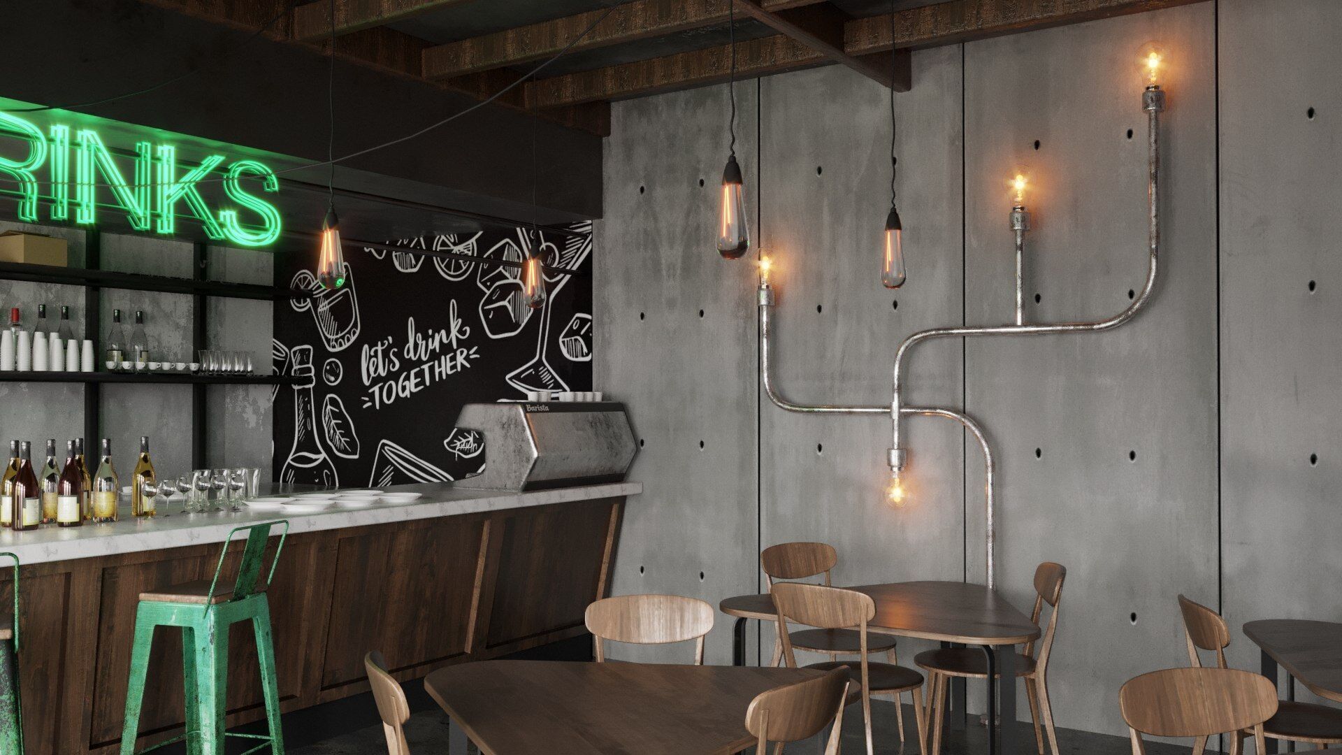 Vol 10 Collection coffeeshop and Restaurant 3D model_93