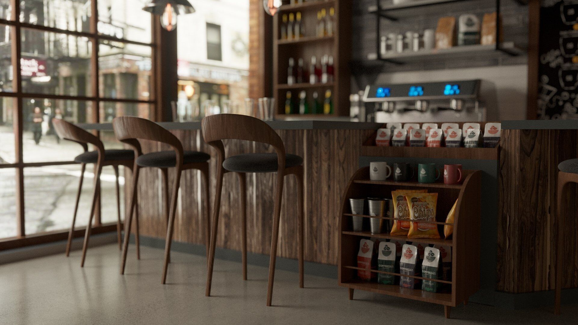 Vol 10 Collection coffeeshop and Restaurant 3D model_22
