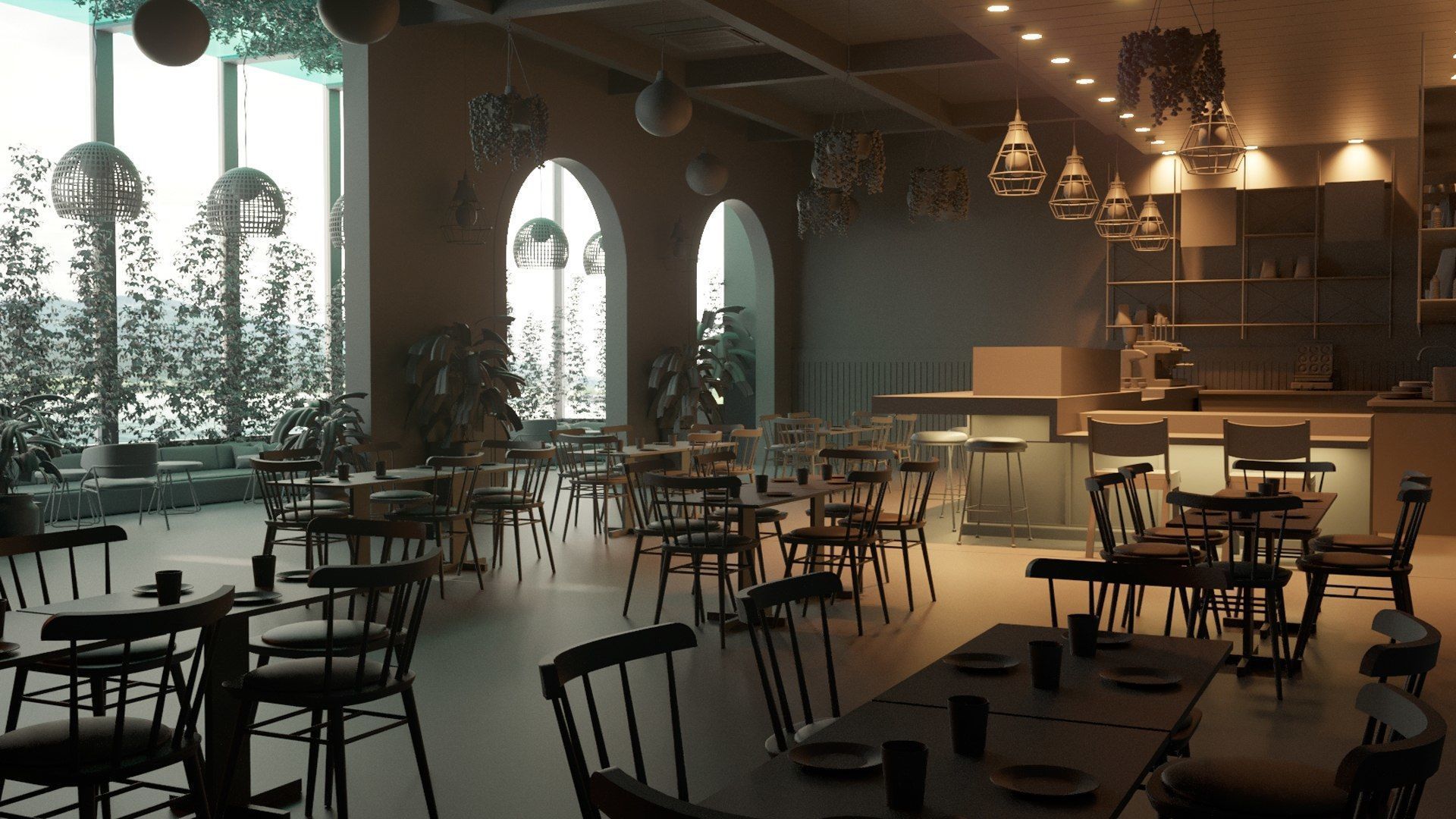Vol 10 Collection coffeeshop and Restaurant 3D model_61
