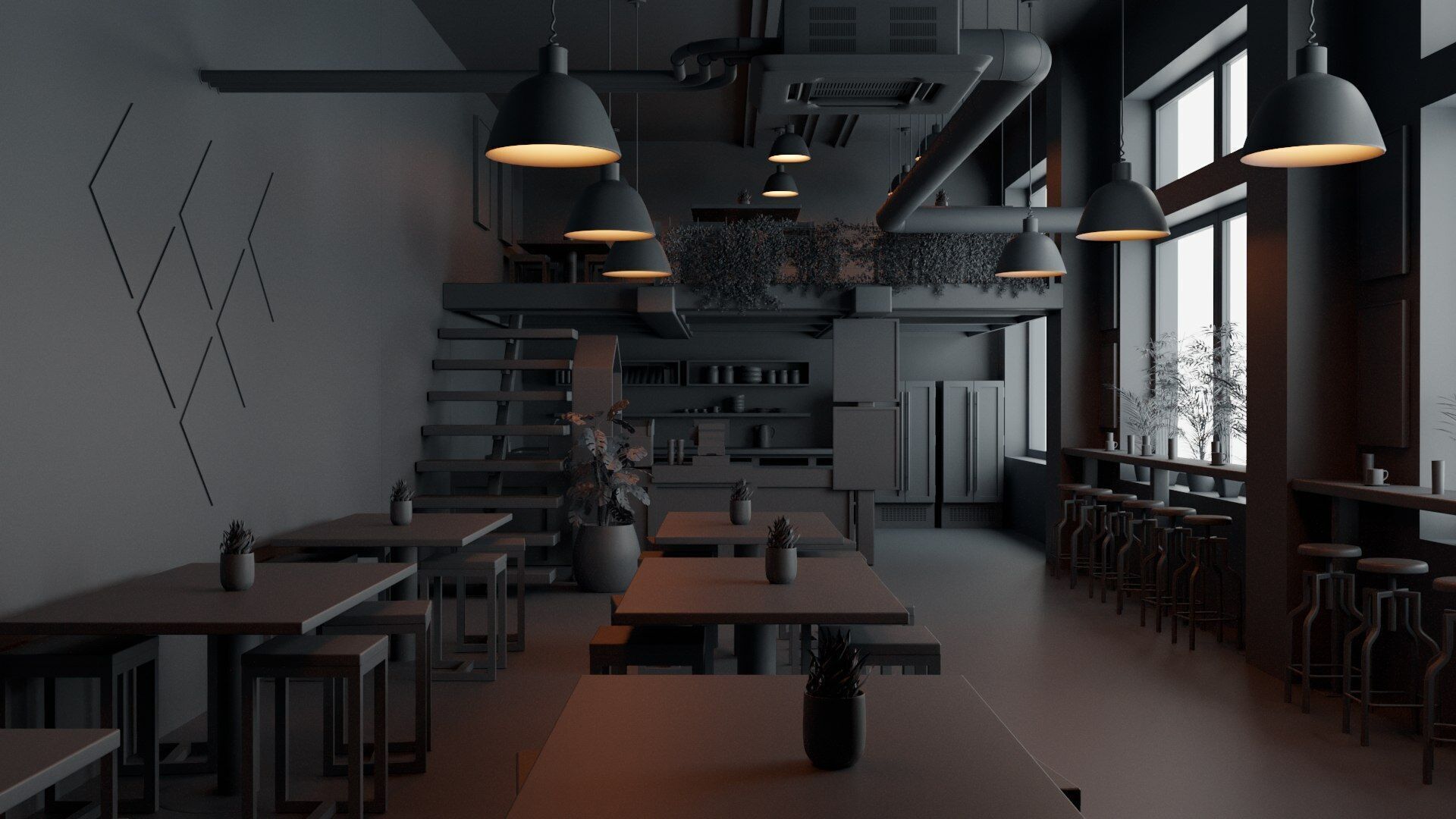 Vol 10 Collection coffeeshop and Restaurant 3D model_3