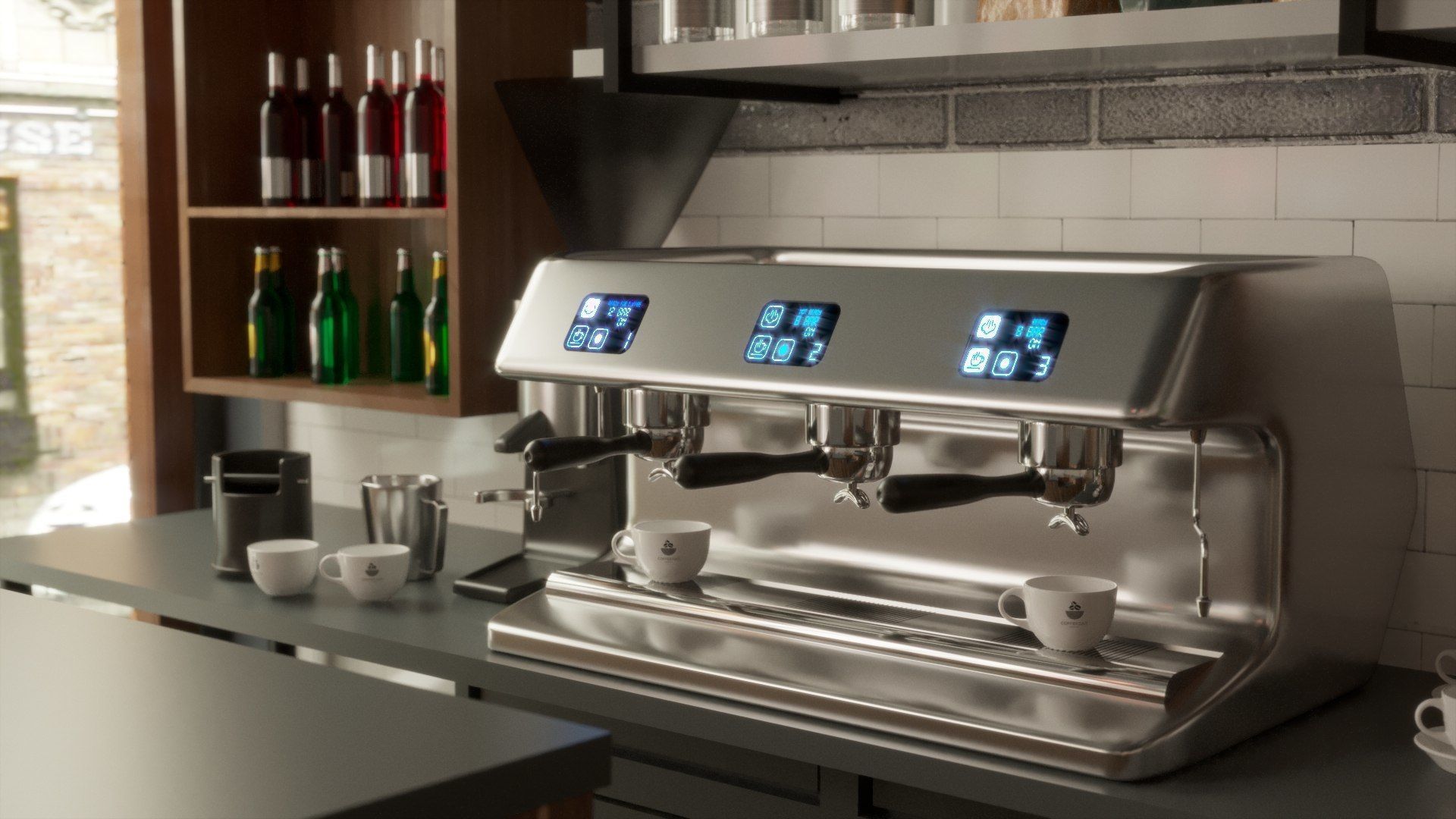 Vol 10 Collection coffeeshop and Restaurant 3D model_29