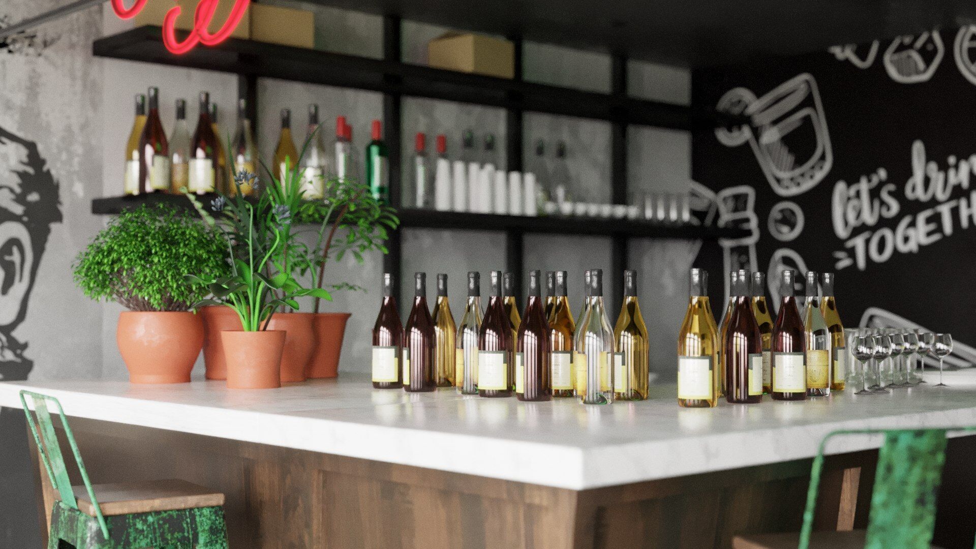 Vol 10 Collection coffeeshop and Restaurant 3D model_86