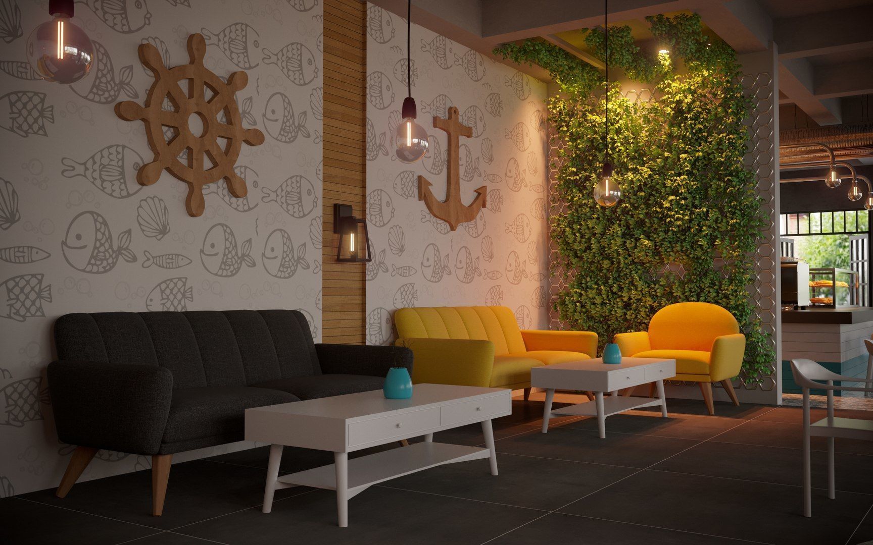 Vol 10 Collection coffeeshop and Restaurant 3D model_108