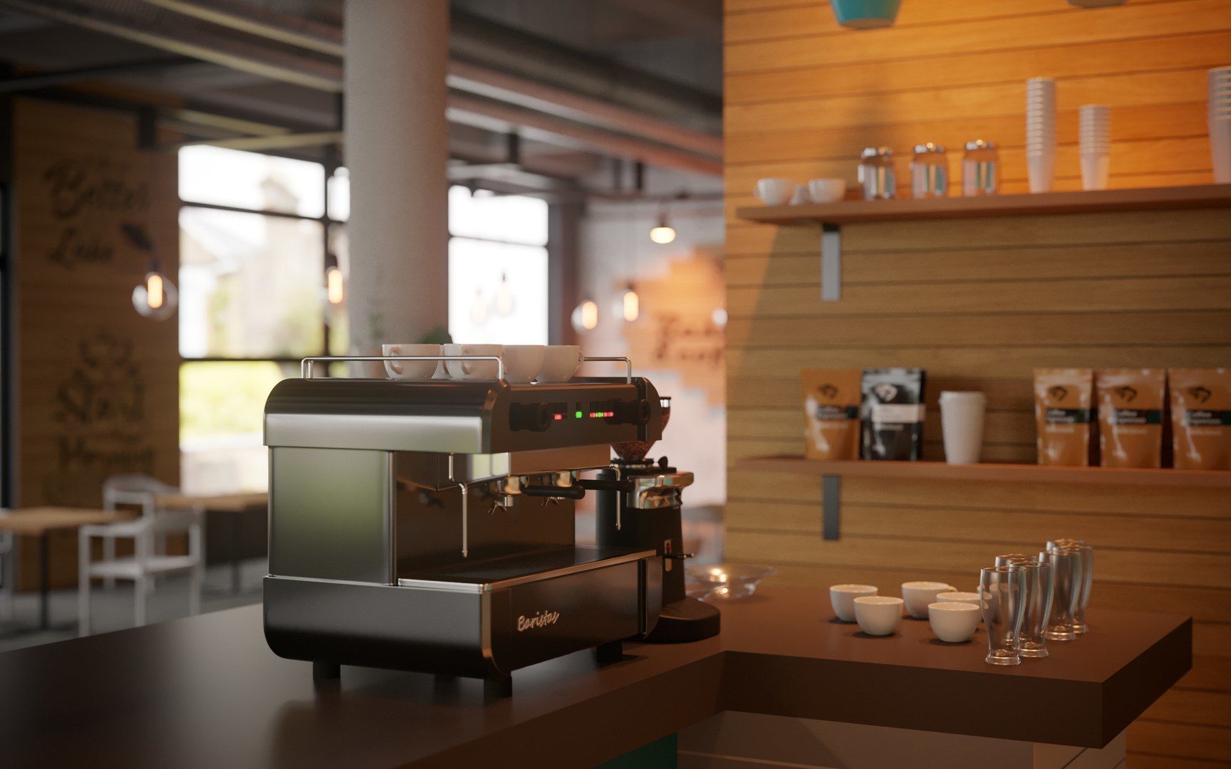 Vol 10 Collection coffeeshop and Restaurant 3D model_111