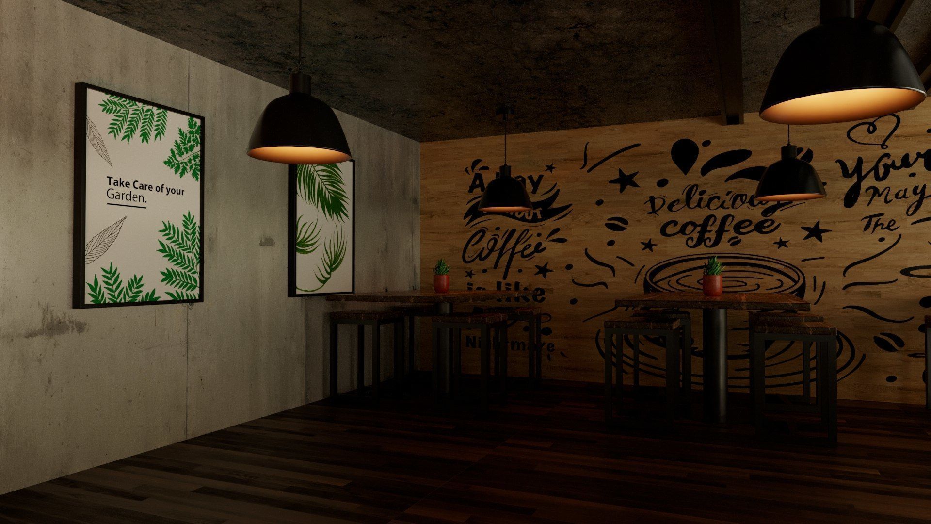 Vol 10 Collection coffeeshop and Restaurant 3D model_17