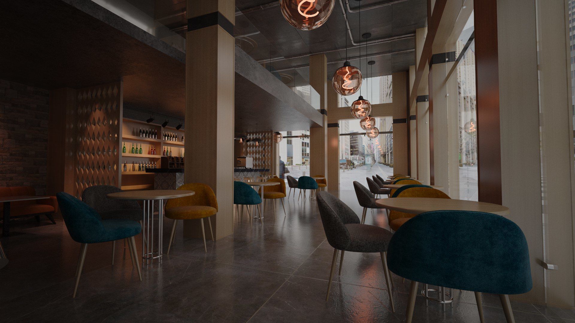 Vol 10 Collection coffeeshop and Restaurant 3D model_41