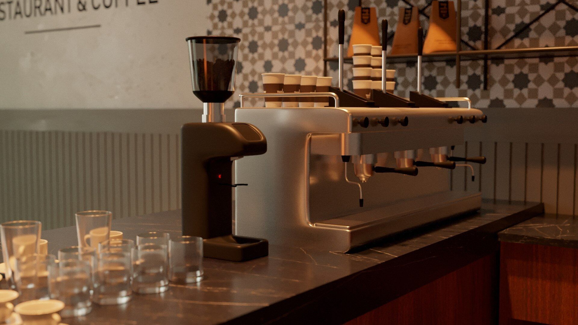 Vol 10 Collection coffeeshop and Restaurant 3D model_65