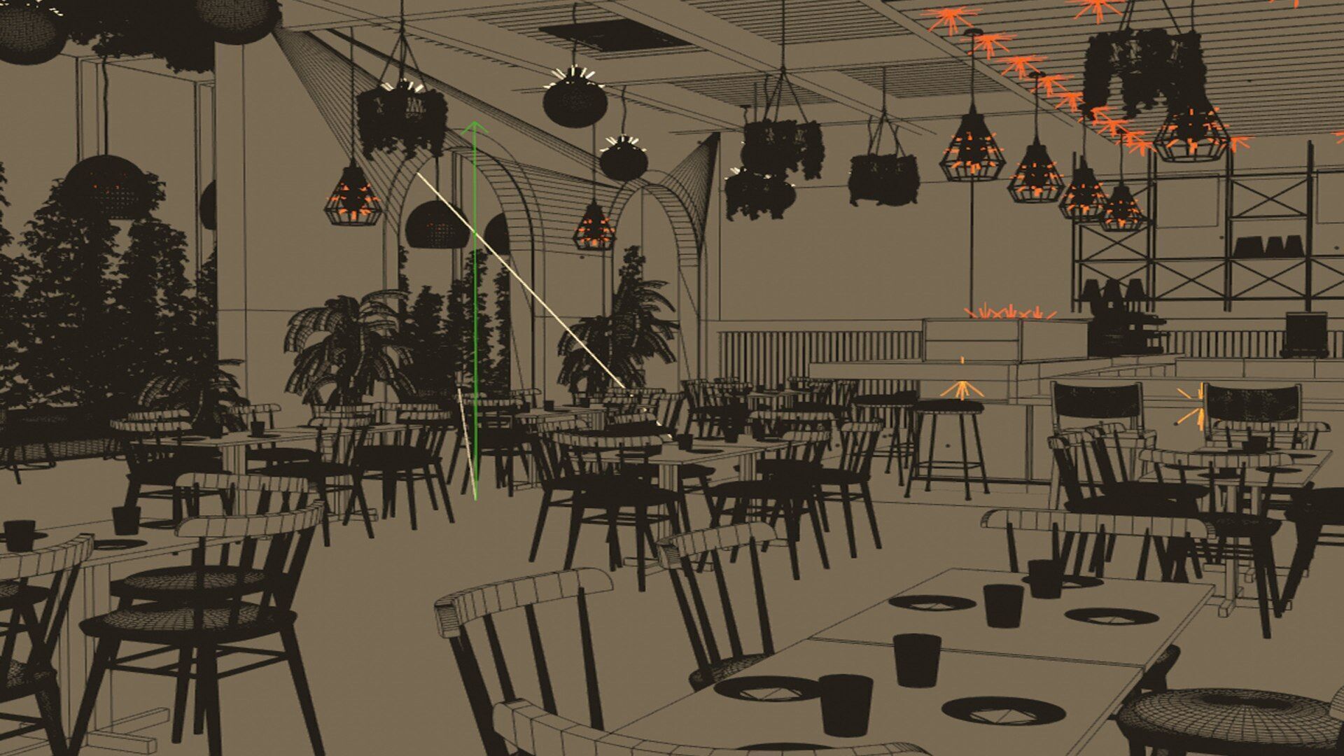 Vol 10 Collection coffeeshop and Restaurant 3D model_71