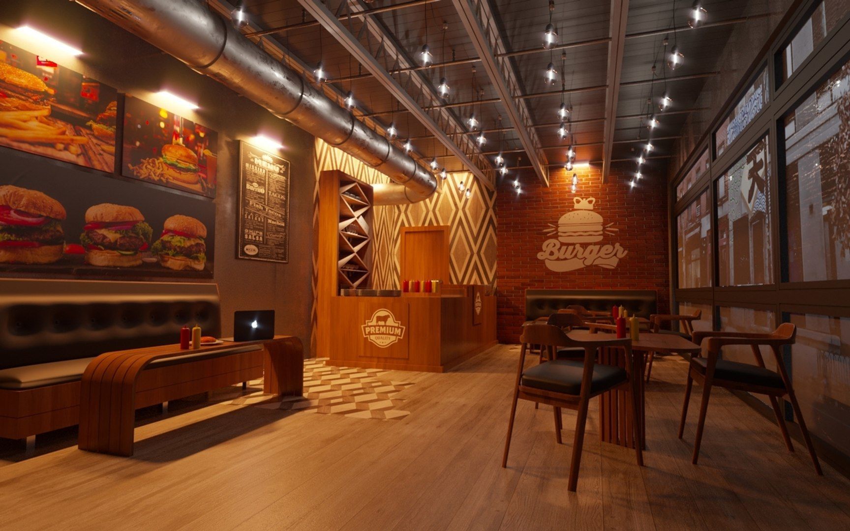 Vol 10 Collection coffeeshop and Restaurant 3D model_37