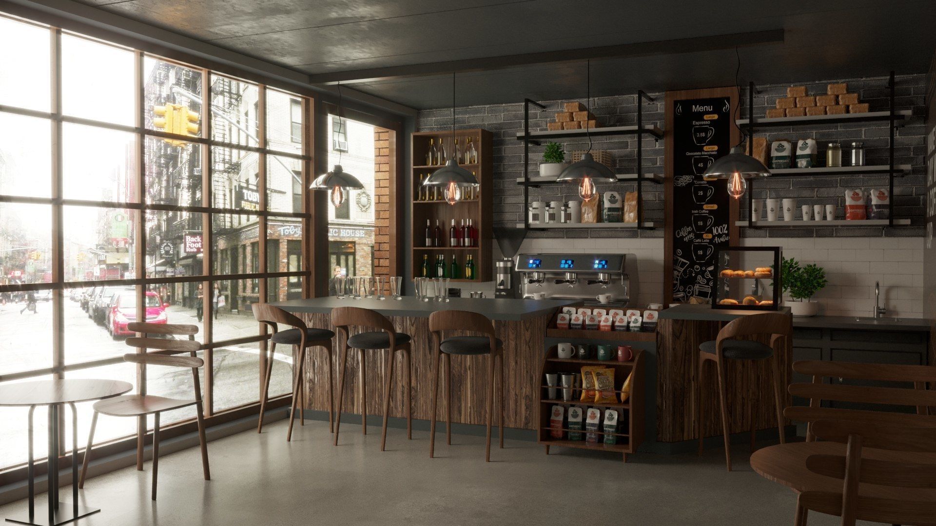 Vol 10 Collection coffeeshop and Restaurant 3D model_21