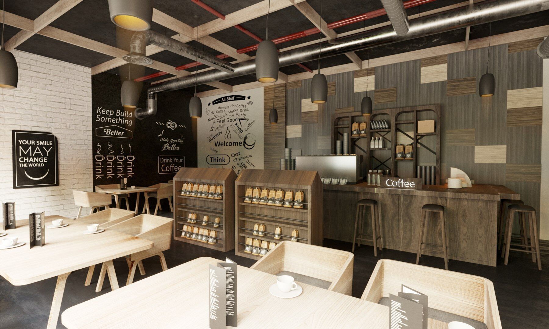 Vol 10 Collection coffeeshop and Restaurant 3D model_98