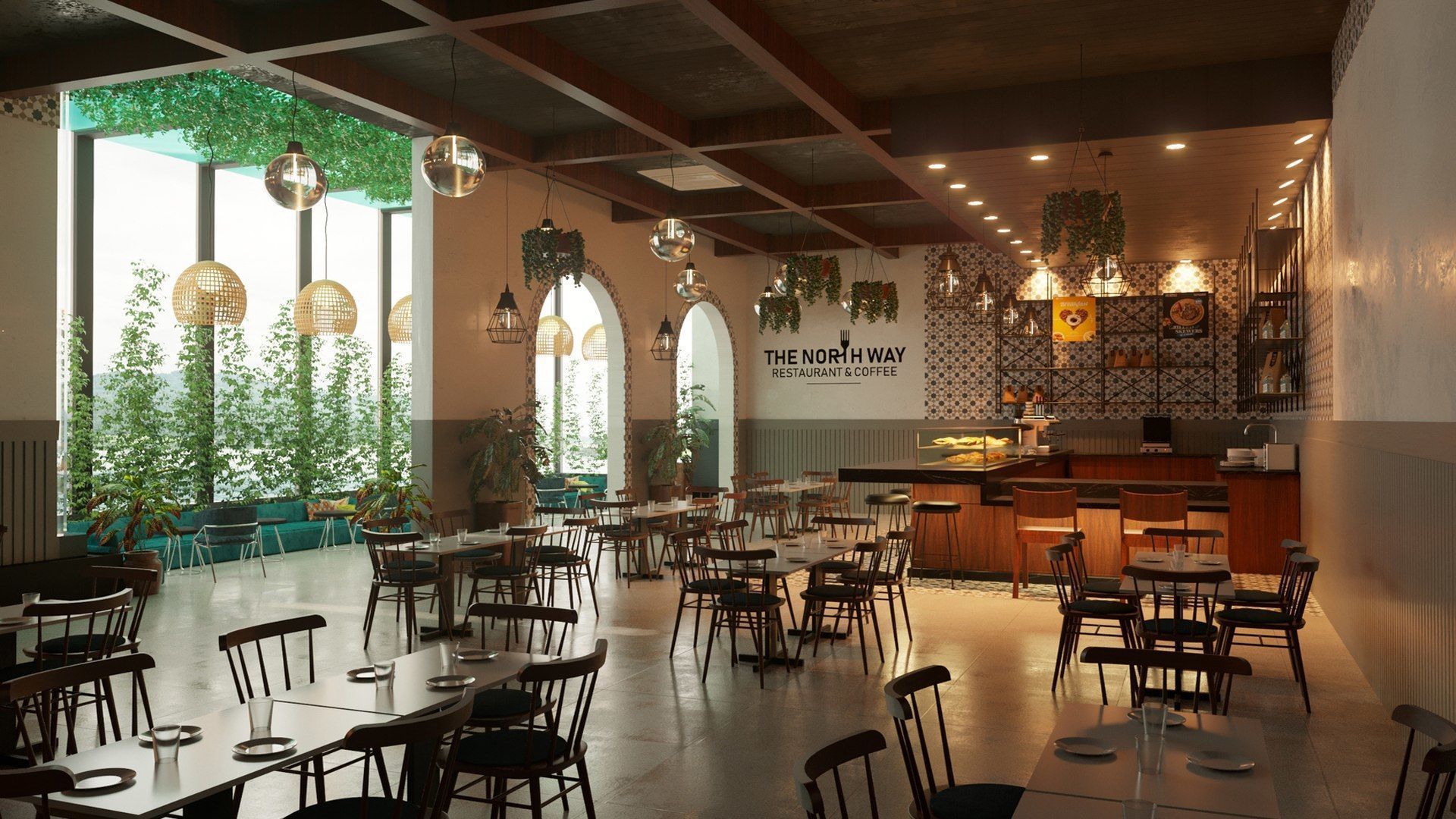 Vol 10 Collection coffeeshop and Restaurant 3D model_60