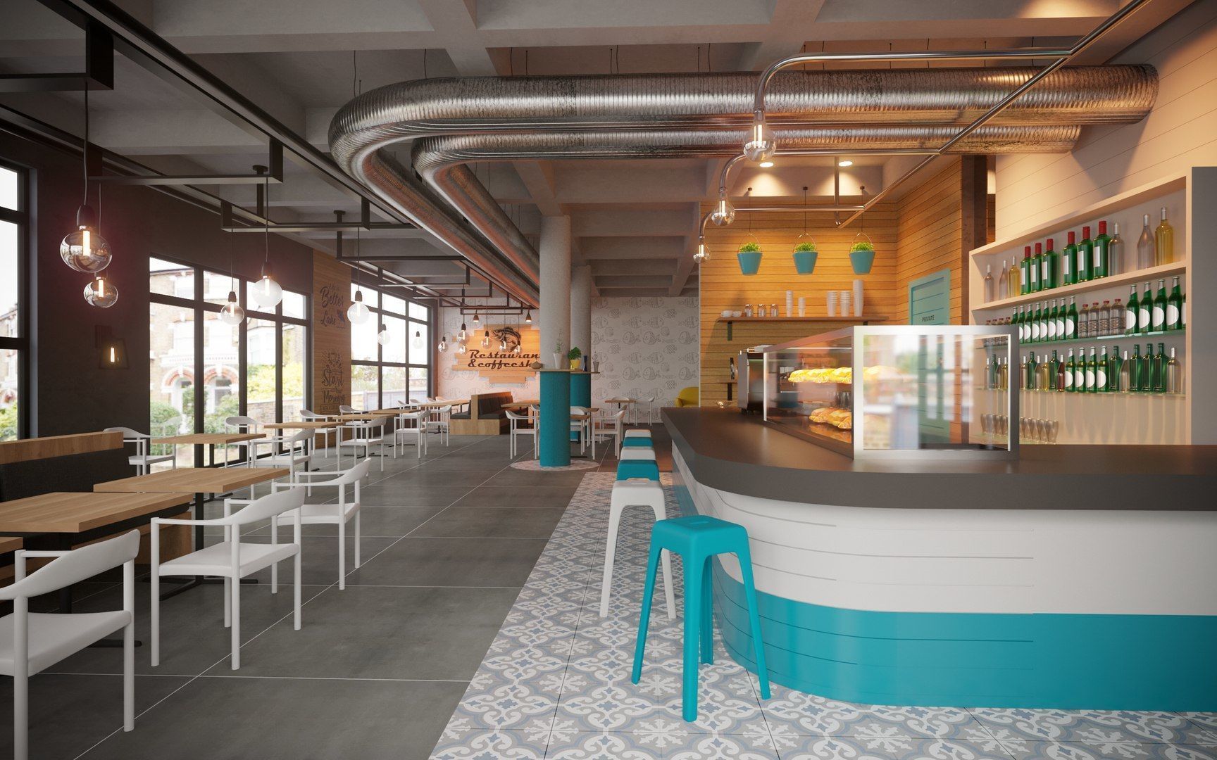 Vol 10 Collection coffeeshop and Restaurant 3D model_107