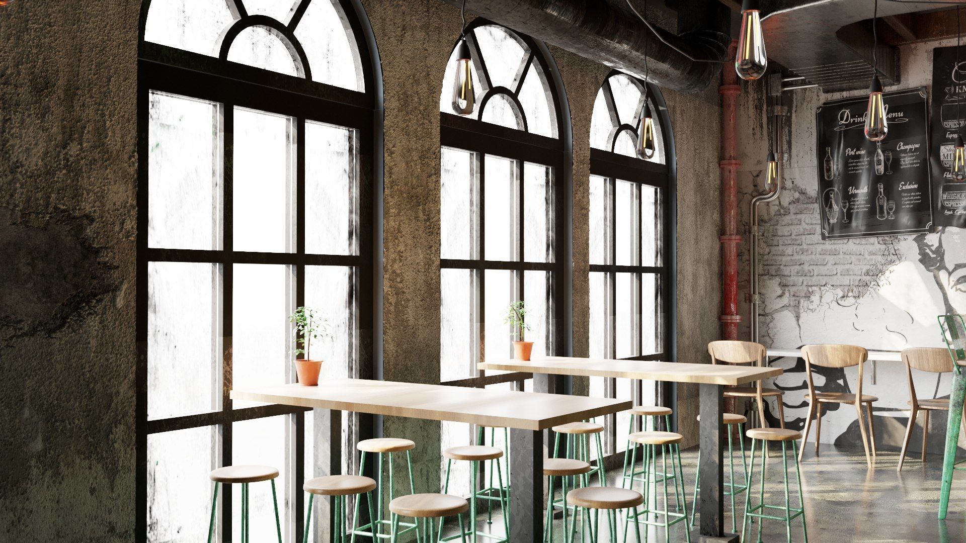 Vol 10 Collection coffeeshop and Restaurant 3D model_94