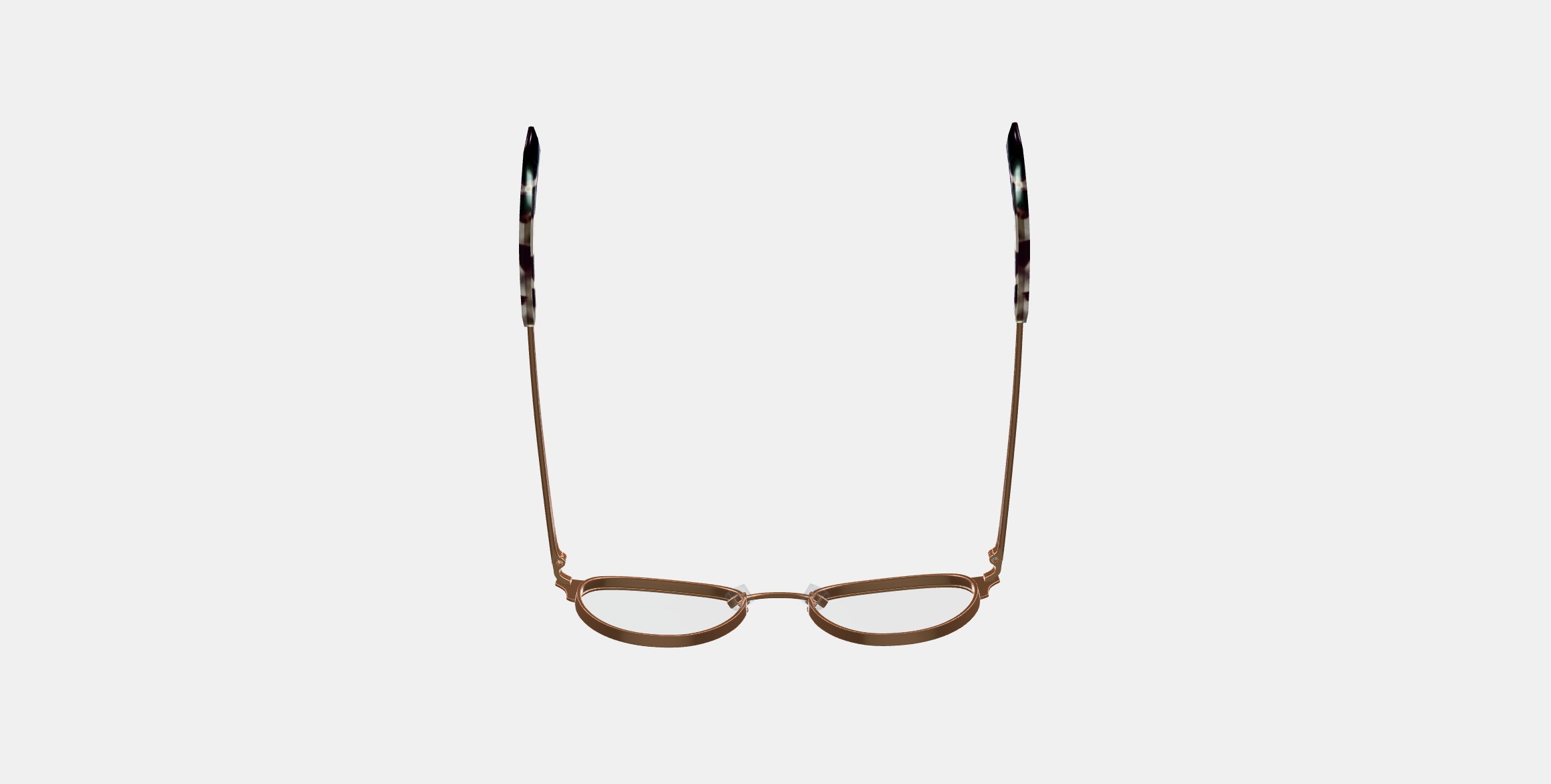 Blair Eyeglasses in Rose Gold 3D model_7