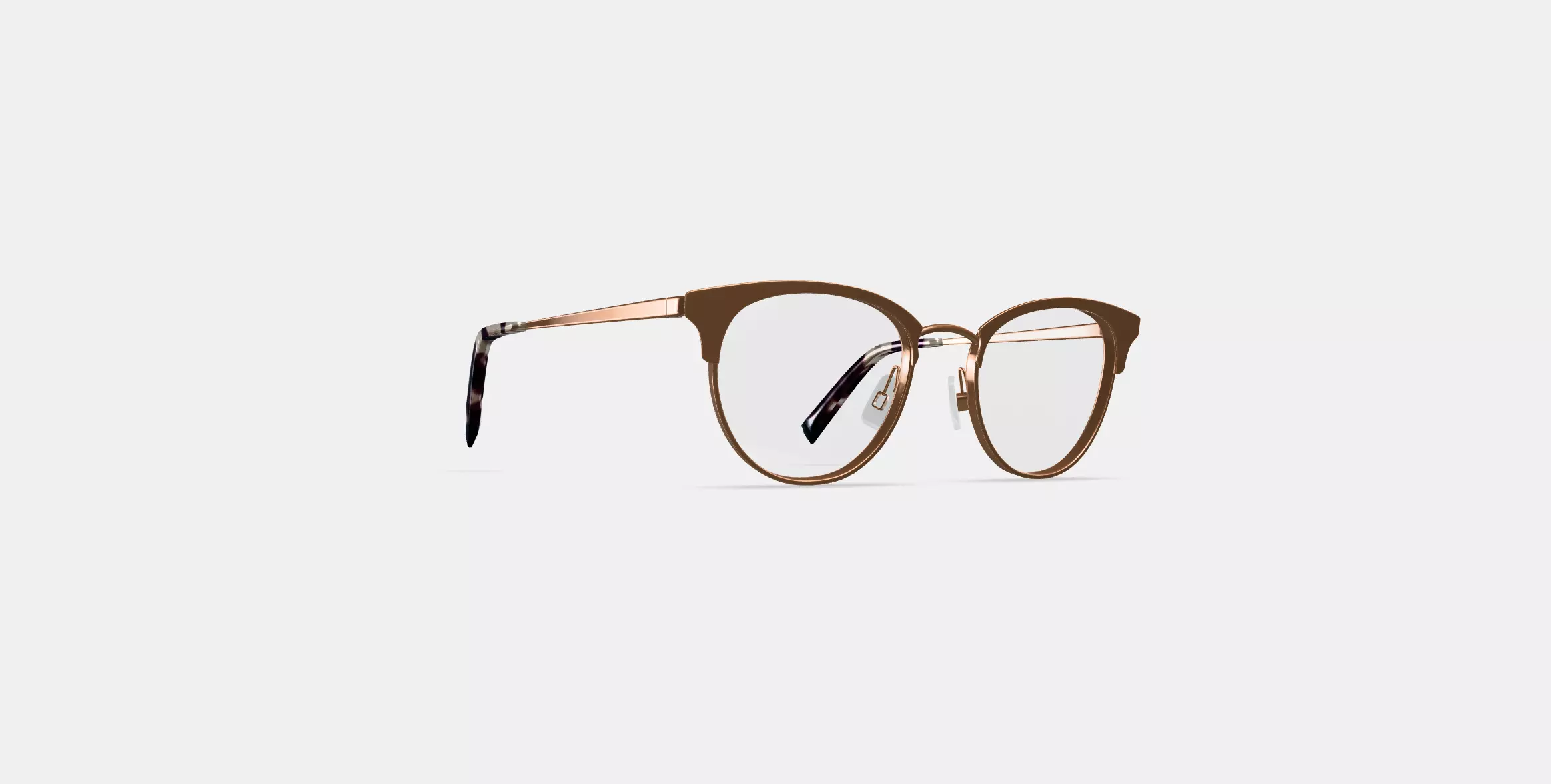 Blair Eyeglasses in Rose Gold 3D model_0