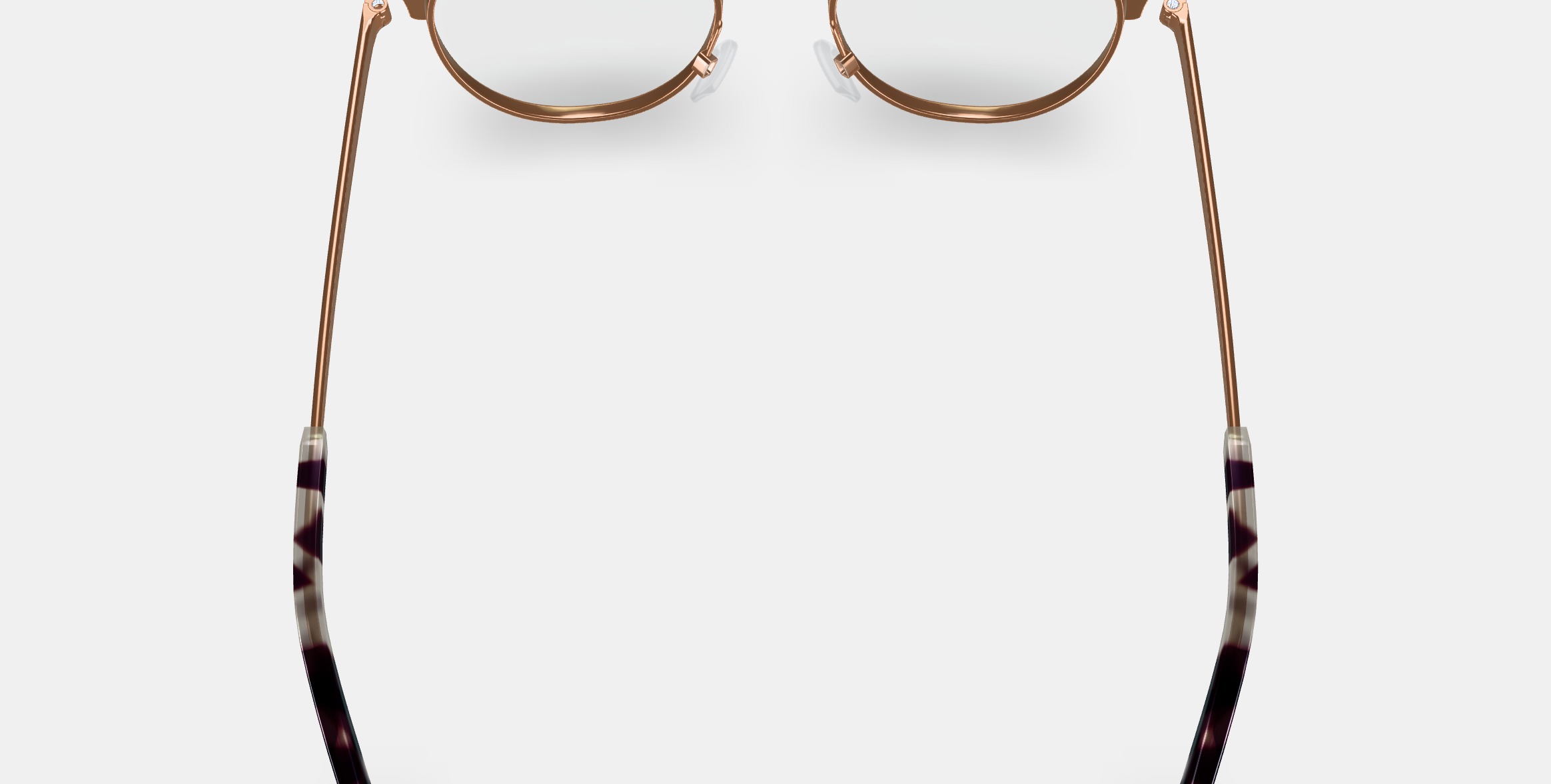 Blair Eyeglasses in Rose Gold 3D model_4
