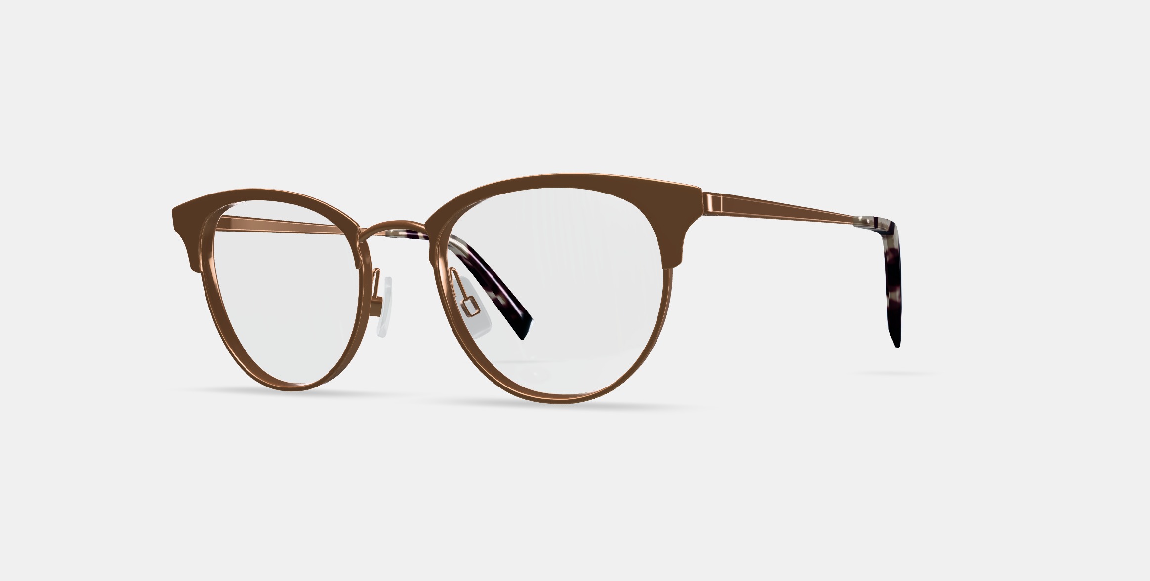 Blair Eyeglasses in Rose Gold 3D model_14