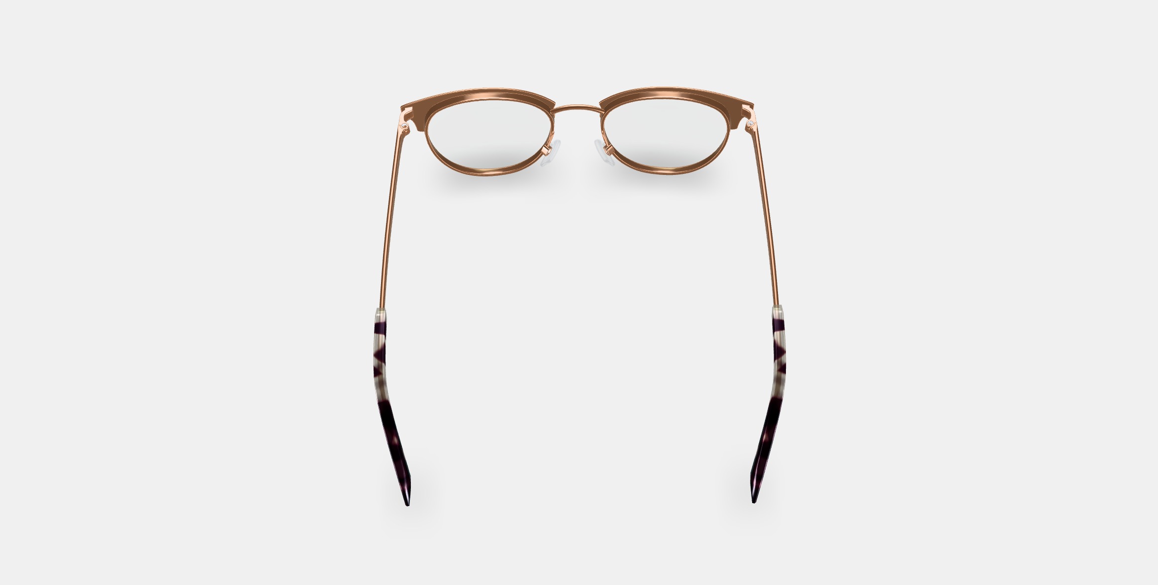 Blair Eyeglasses in Rose Gold 3D model_3