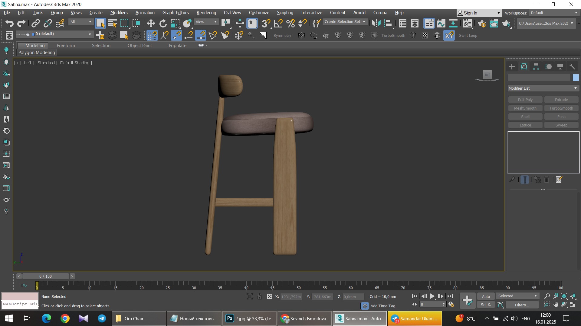 Oru Chair Free low-poly 3D model_11