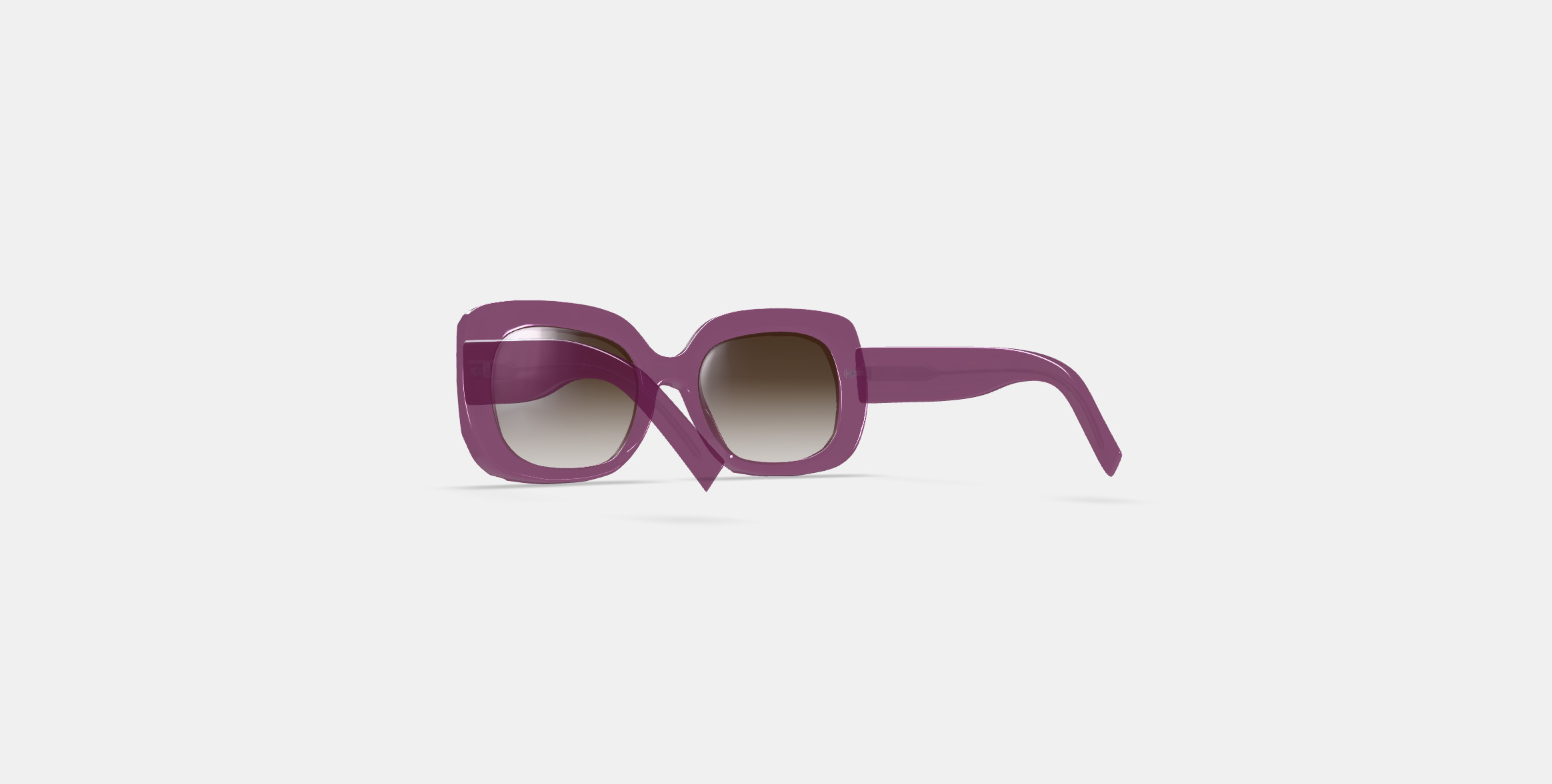 Johanna Sunglasses in Candied Berry Crystal 3D model_16