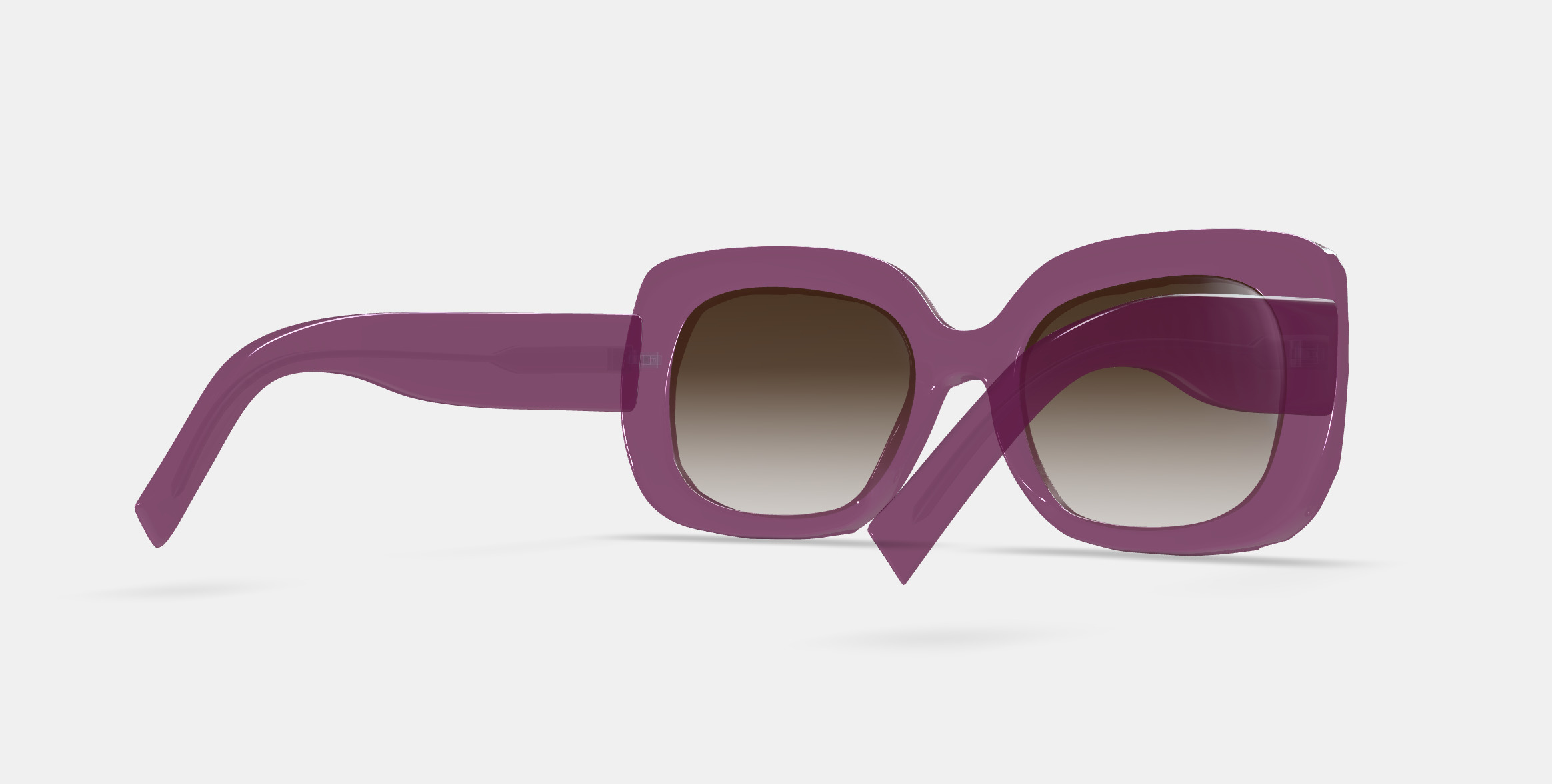 Johanna Sunglasses in Candied Berry Crystal 3D model_6