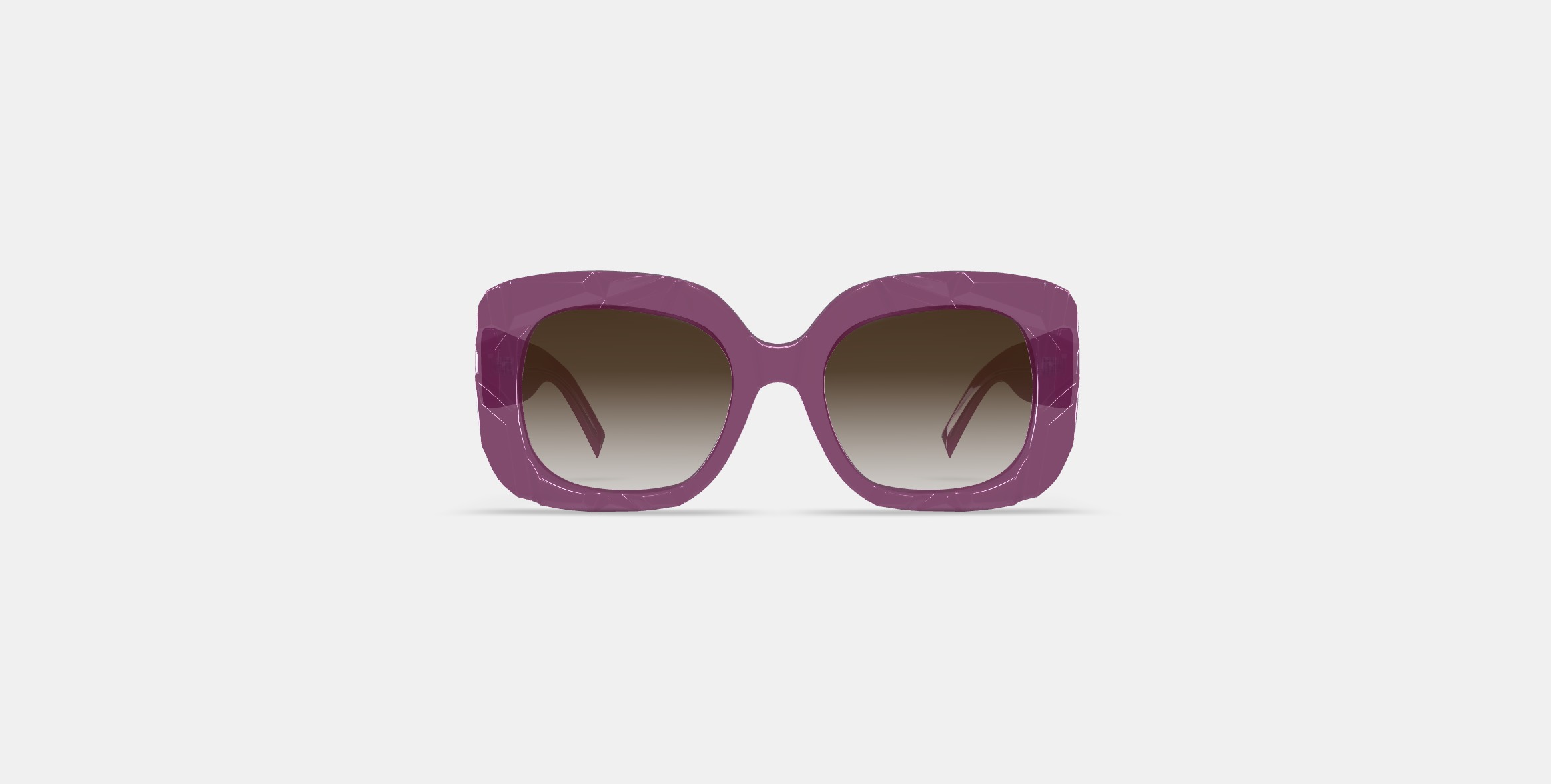 Johanna Sunglasses in Candied Berry Crystal 3D model_10