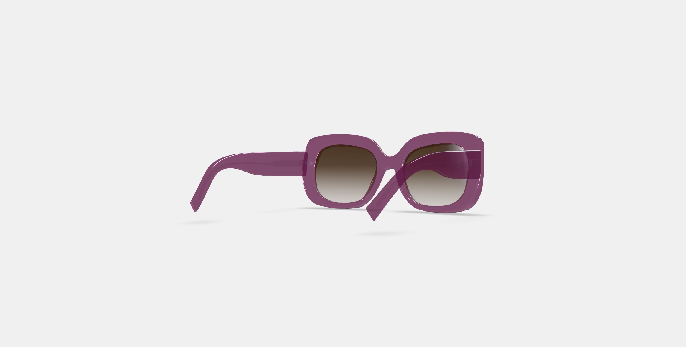 Johanna Sunglasses in Candied Berry Crystal 3D model_5