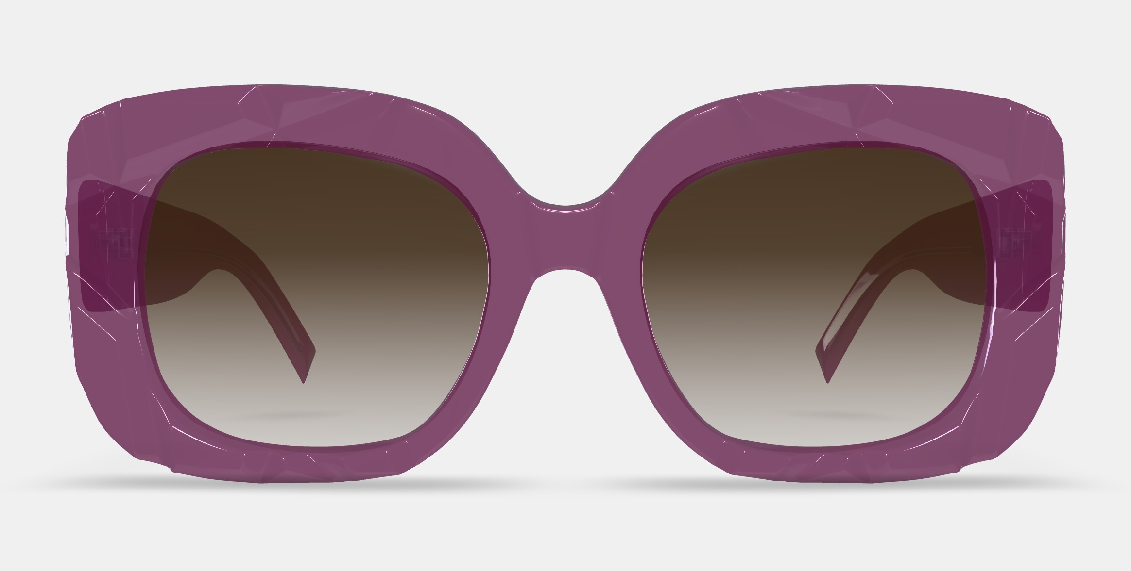 Johanna Sunglasses in Candied Berry Crystal 3D model_11
