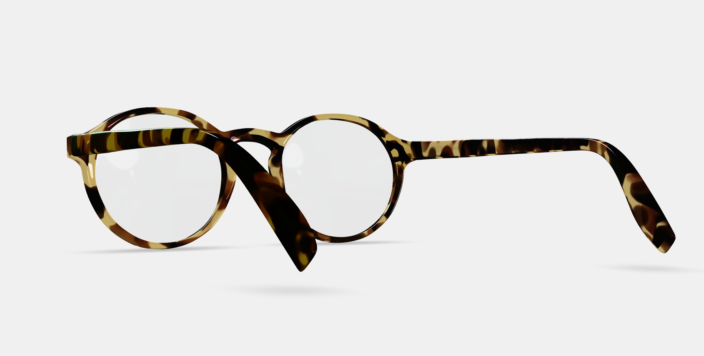 Lupe Eyeglasses in Tamarind Tortoise 3D model_5