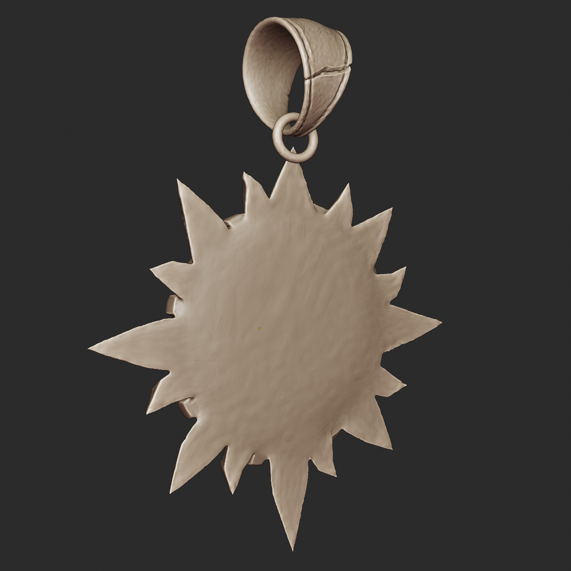 Sunstone Amulet - Ancient Mystic Pendant 3D Print Model 3D print model_10