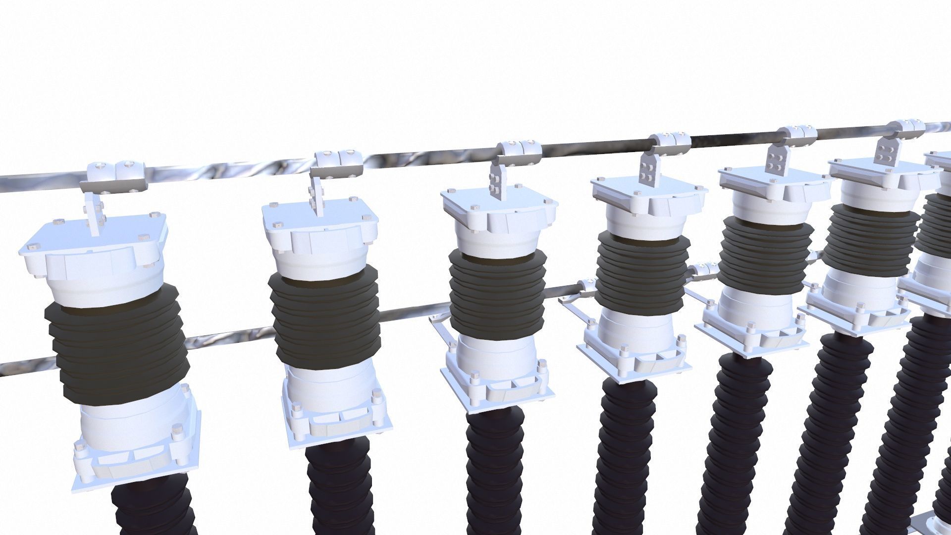 Electrical Accessories LA13 Connection Low-poly 3D model_5