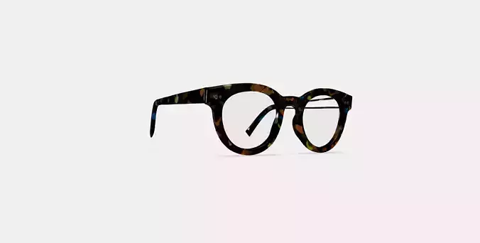 Naima Eyeglasses in Amalfi Tortoise 3D model