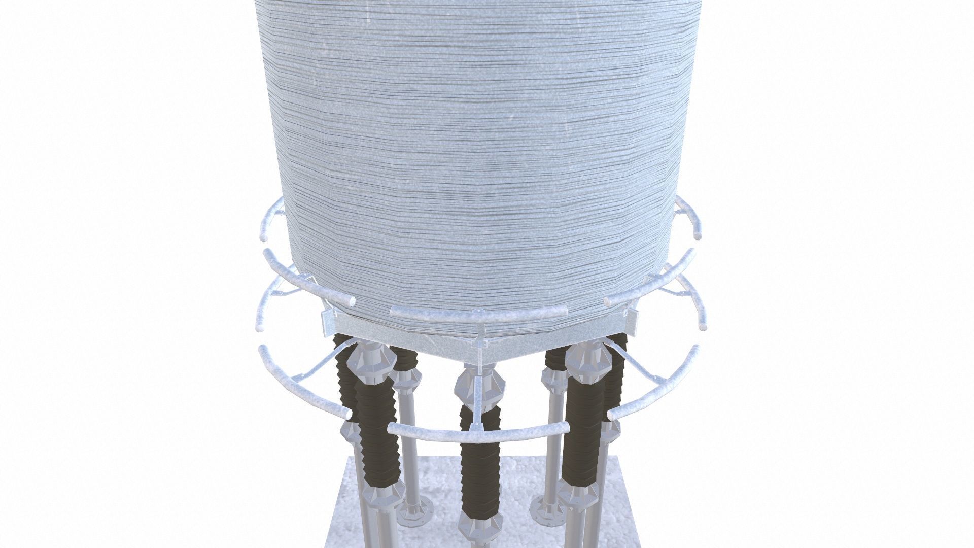 Electrical Accessories LV Smoothing Reactor Low-poly 3D model_7