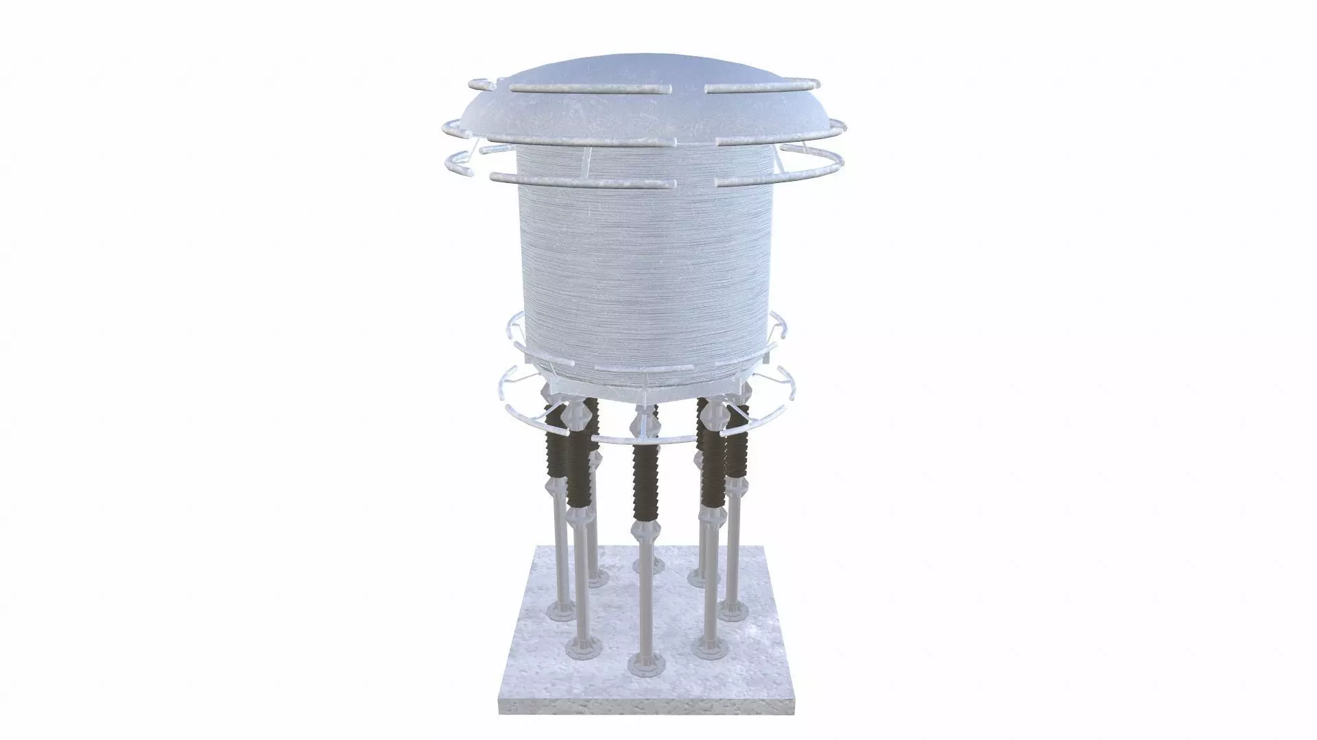 Electrical Accessories LV Smoothing Reactor Low-poly 3D model_0