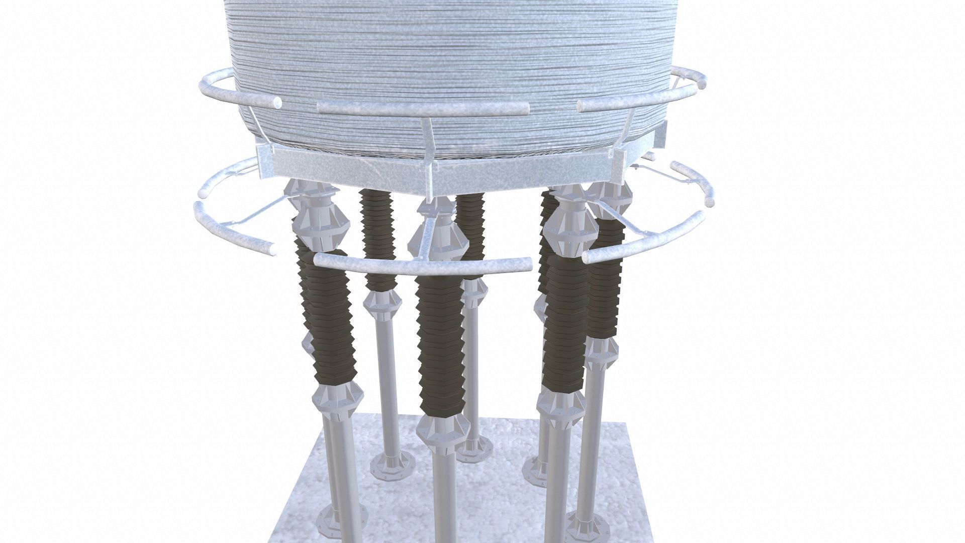 Electrical Accessories LV Smoothing Reactor Low-poly 3D model_5