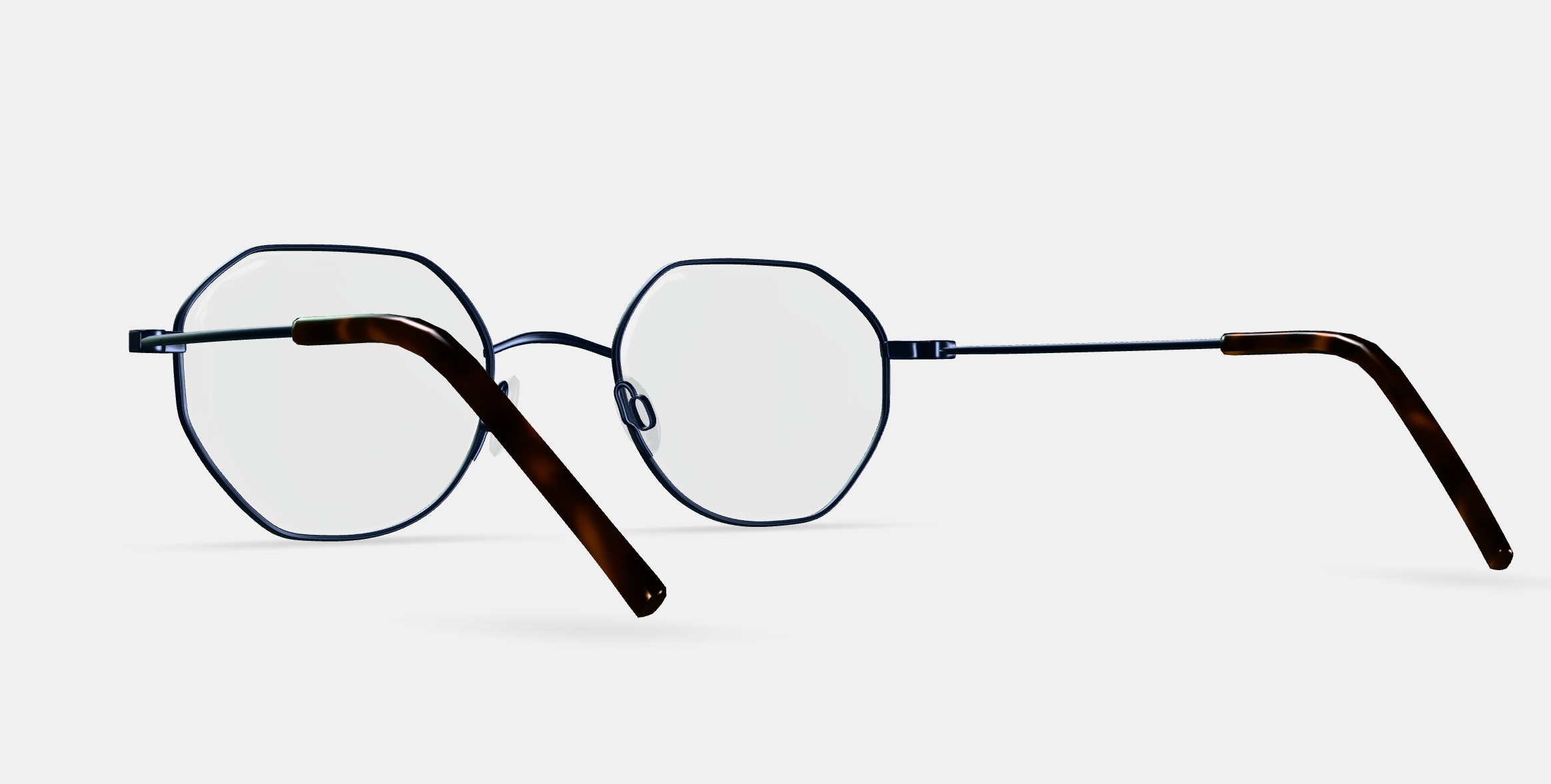 Dupree Eyeglasses in Brushed Ink 3D model_2