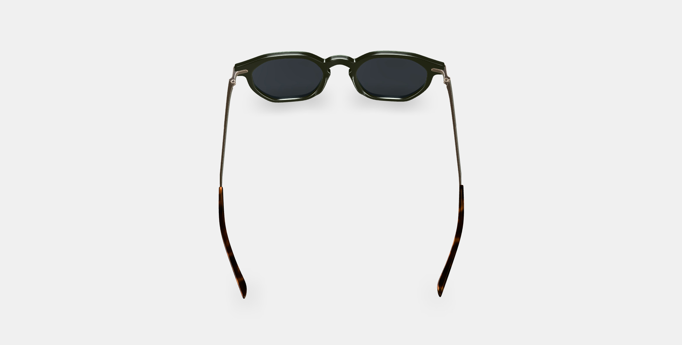Rustin Sunglasses in Olive with Riesling 3D model_3