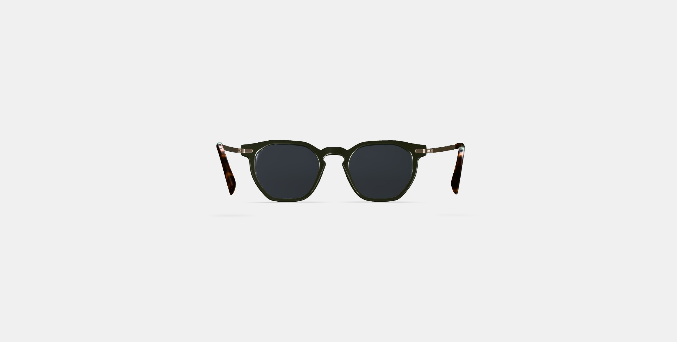 Rustin Sunglasses in Olive with Riesling 3D model_14