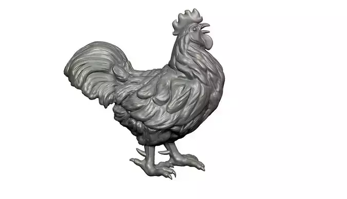 hen sculpture  3D print model