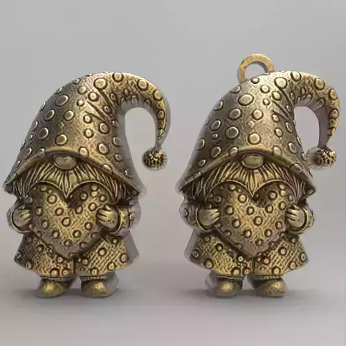 valentines  gnome with heart 