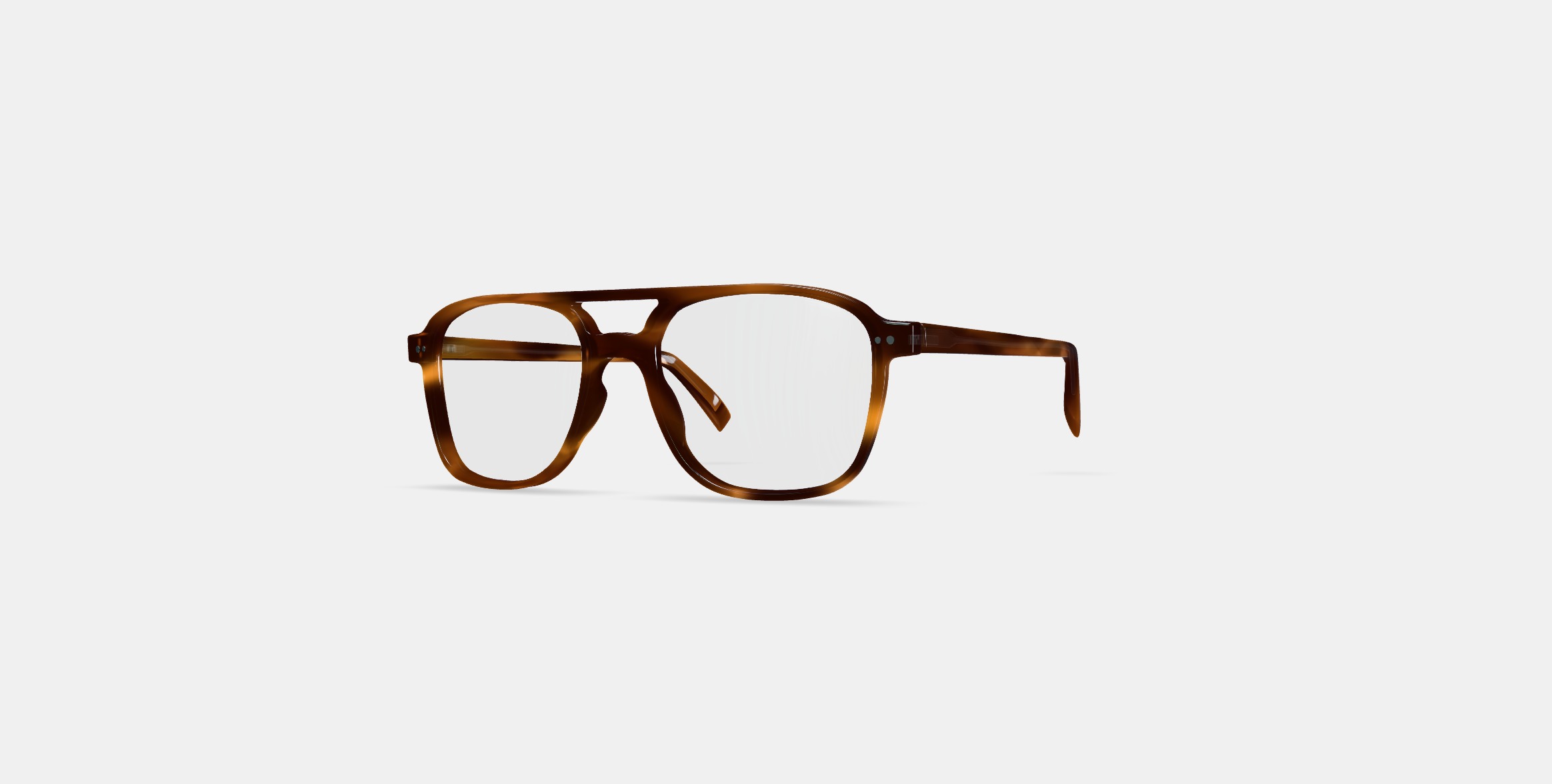 Brimmer Eyeglasses in Black Walnut 3D model_12