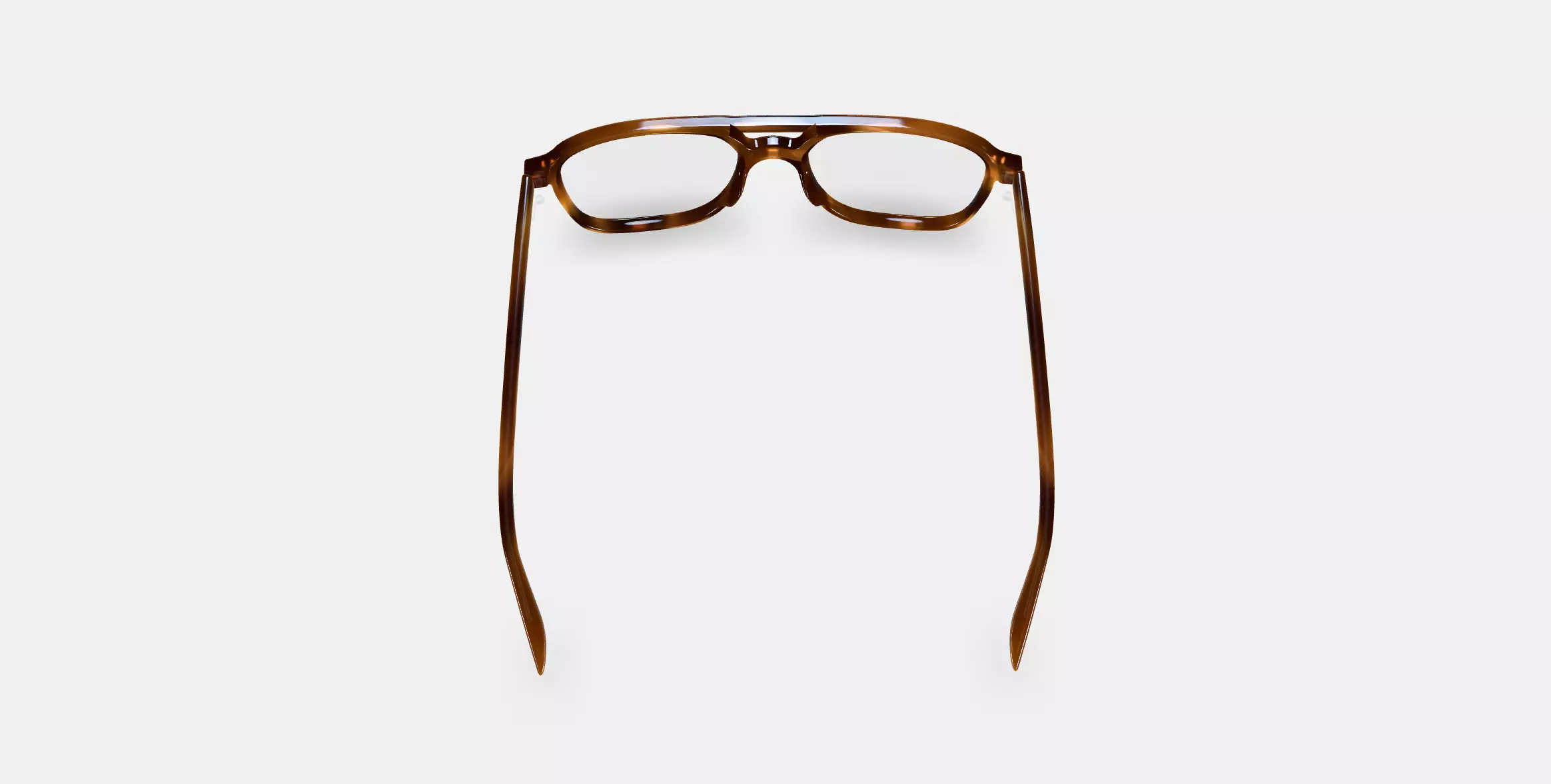 Brimmer Eyeglasses in Black Walnut 3D model_0