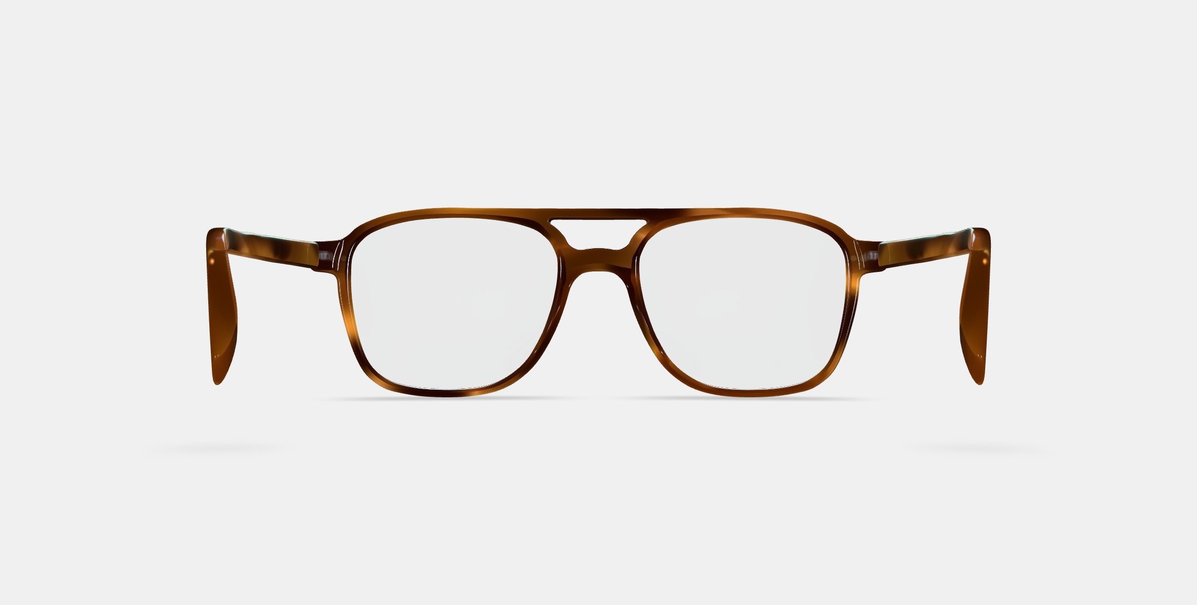 Brimmer Eyeglasses in Black Walnut 3D model_15